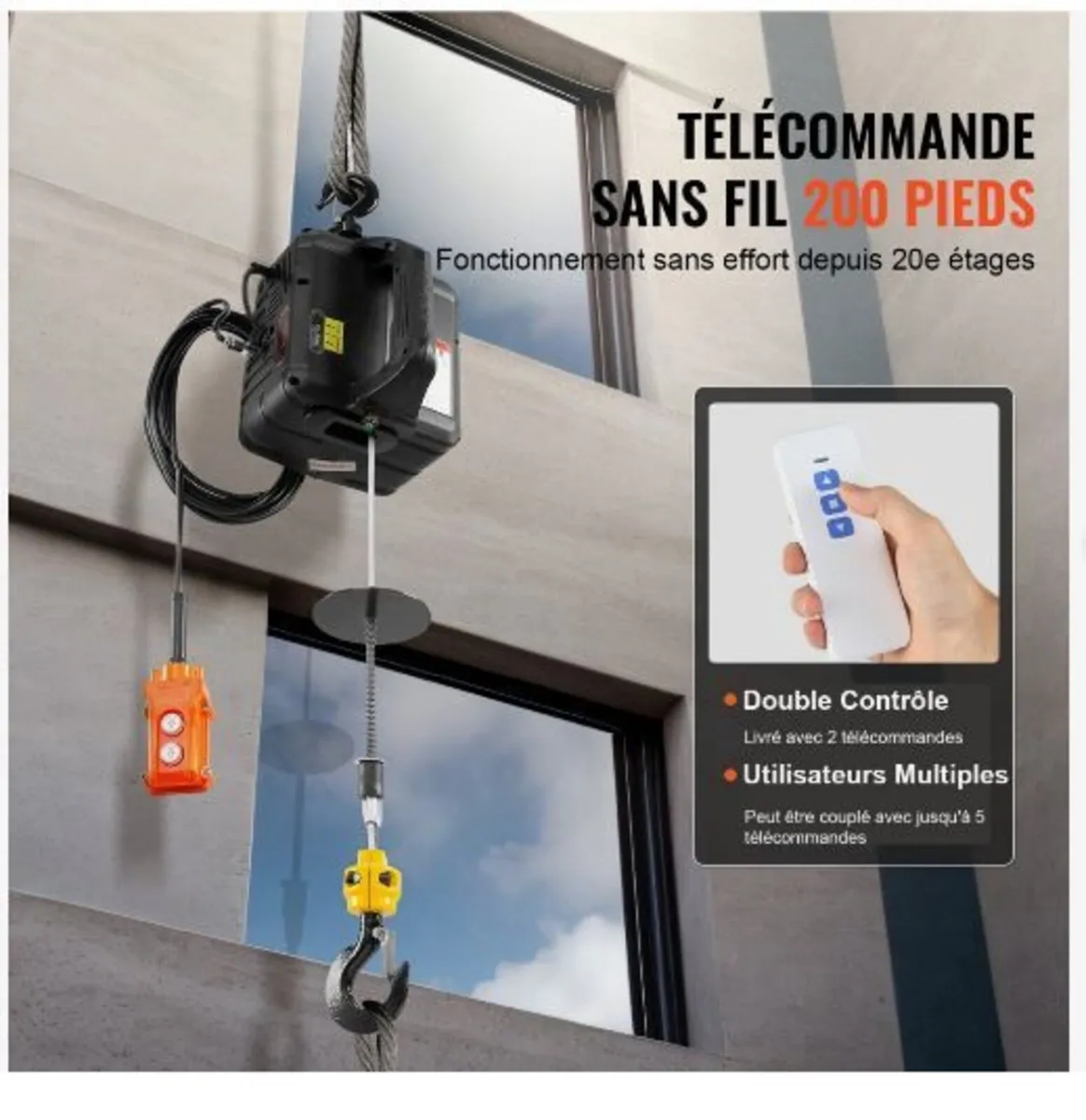 3-in-1 Portable Electric Hoist Winch - Image 4