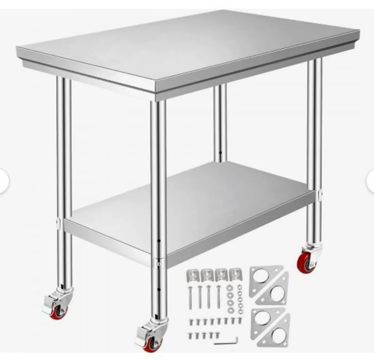 Stainless Steel Work Table 35 x 24 x 33 Inch - Image 3