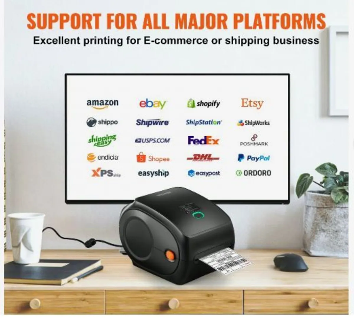 Thermal Label Printer, 300DPI for 4x6 Mailing - Image 3