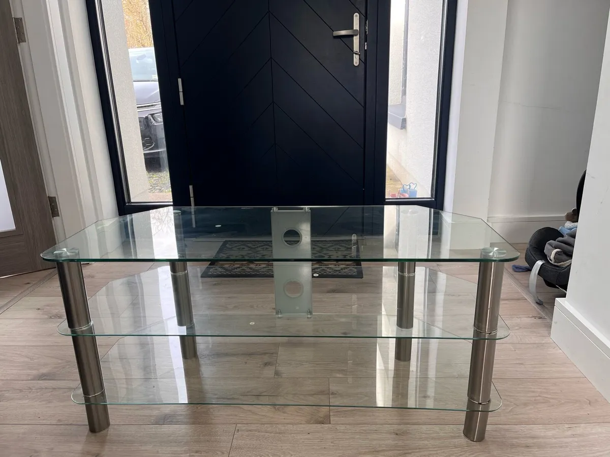 TV Stand (glass) - Image 1