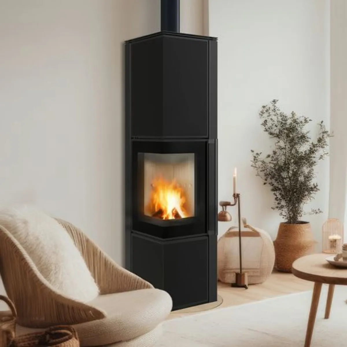 TORA/L 8 kW Wood burning steel stove - Image 2
