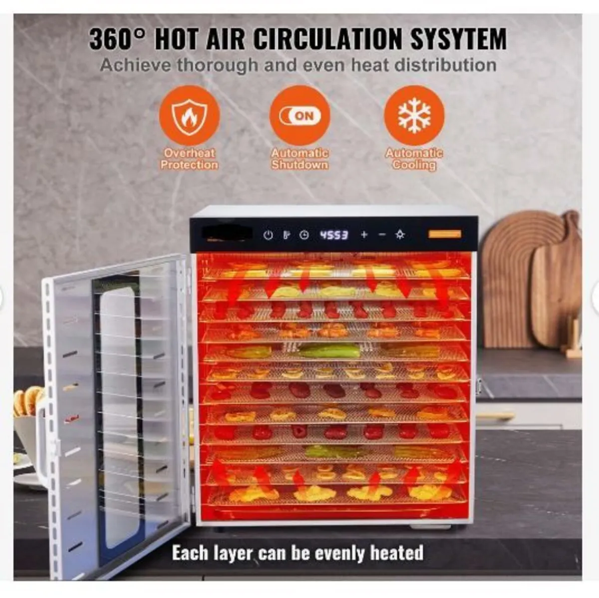 10 Trays Food Dehydrator Machine - Image 4