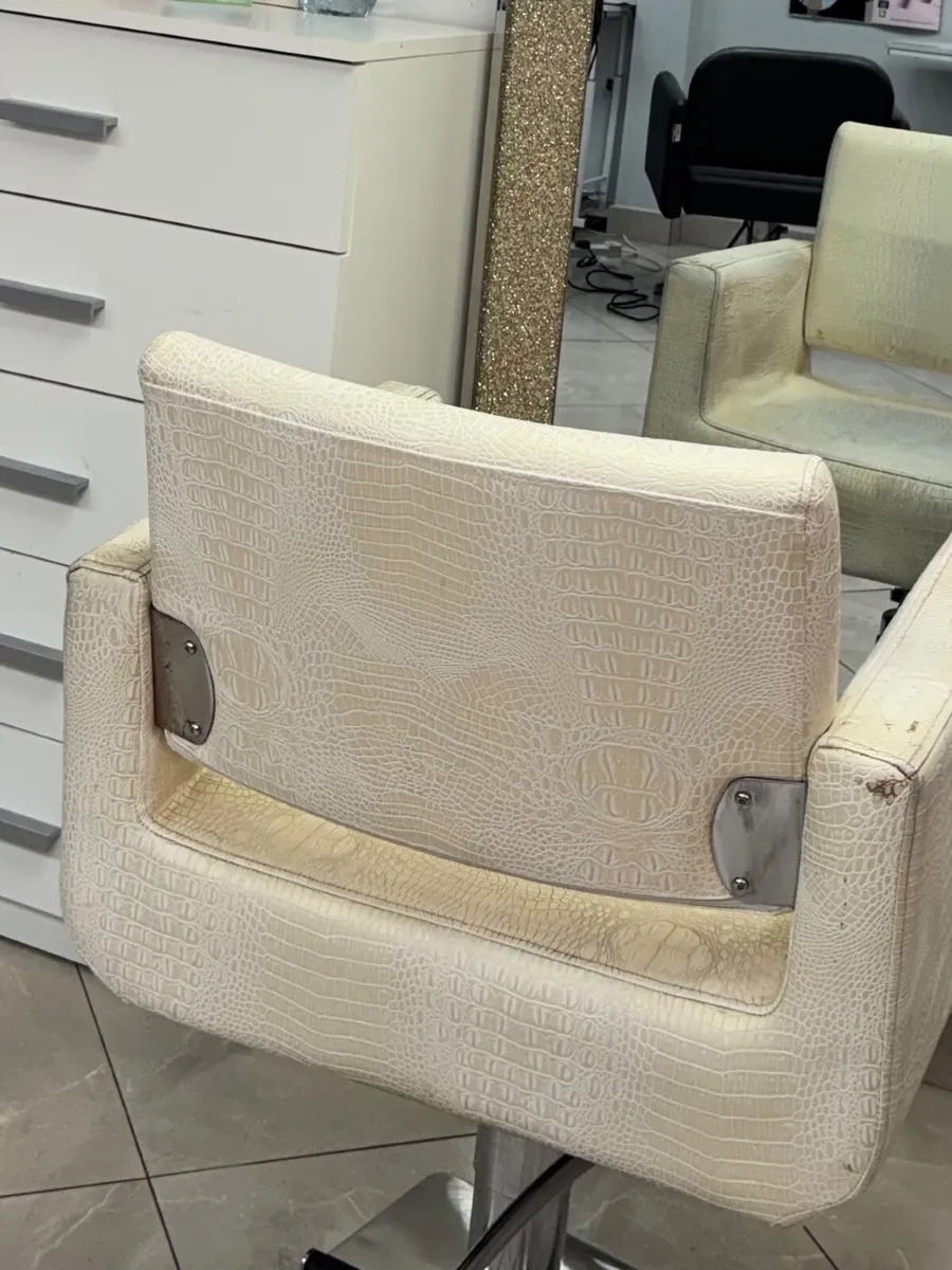 Hairdresser chair & mirror - Image 1