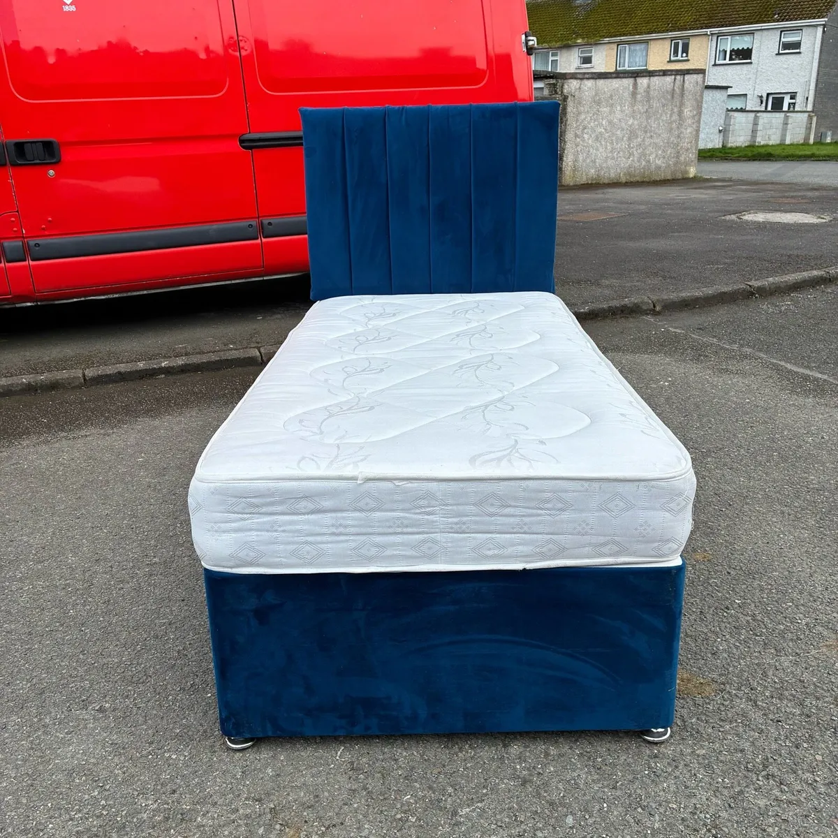 Fab! Blue Single bed & Mattress - Image 1