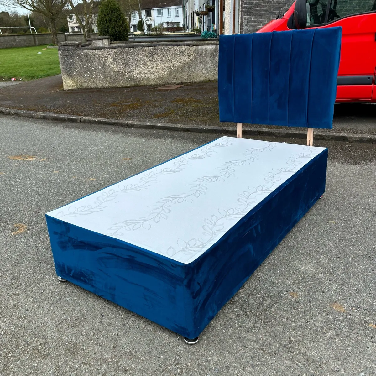 Fab! Blue Single bed & Mattress - Image 3