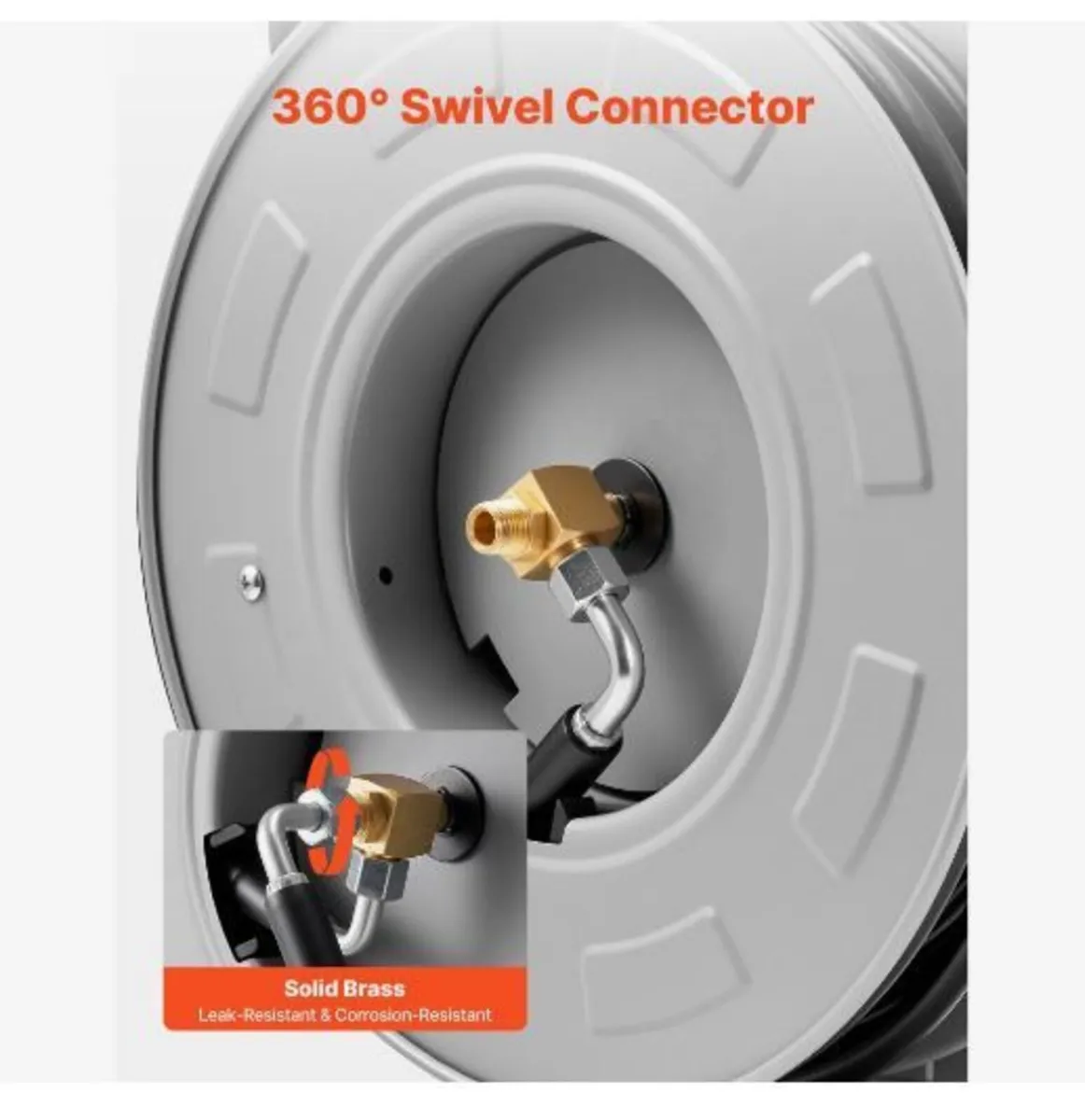 Pressure Washer Hose Reel, 19.8 m x 6.4 mm - Image 4