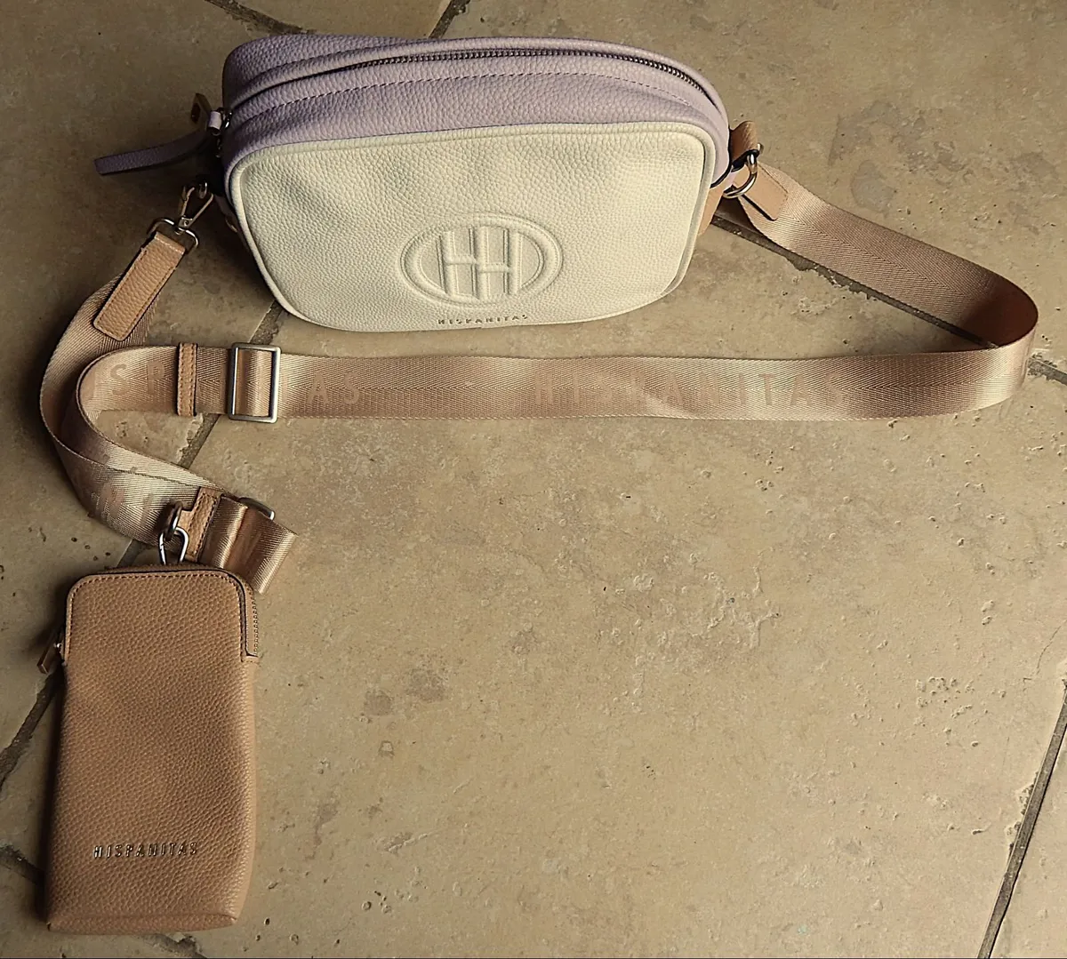 Hispanitas brand Leather Handbag with Phone Wallet - Image 2