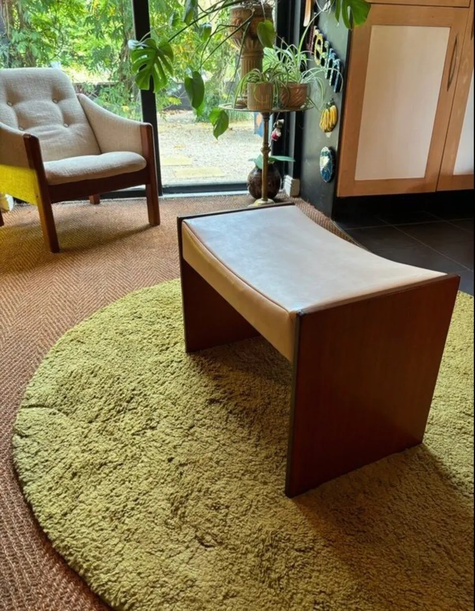 Mid Century Footstool - Image 1