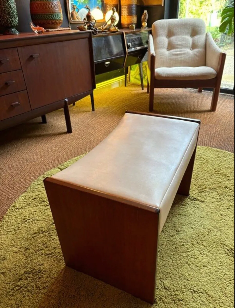 Mid Century Footstool - Image 2