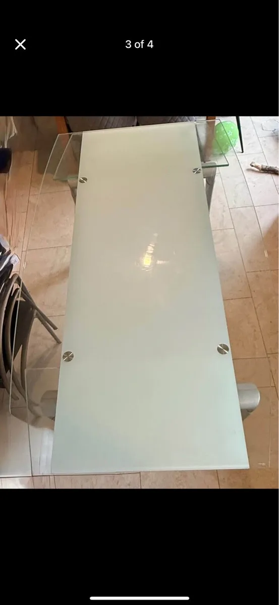 Extendable glass table - Image 4