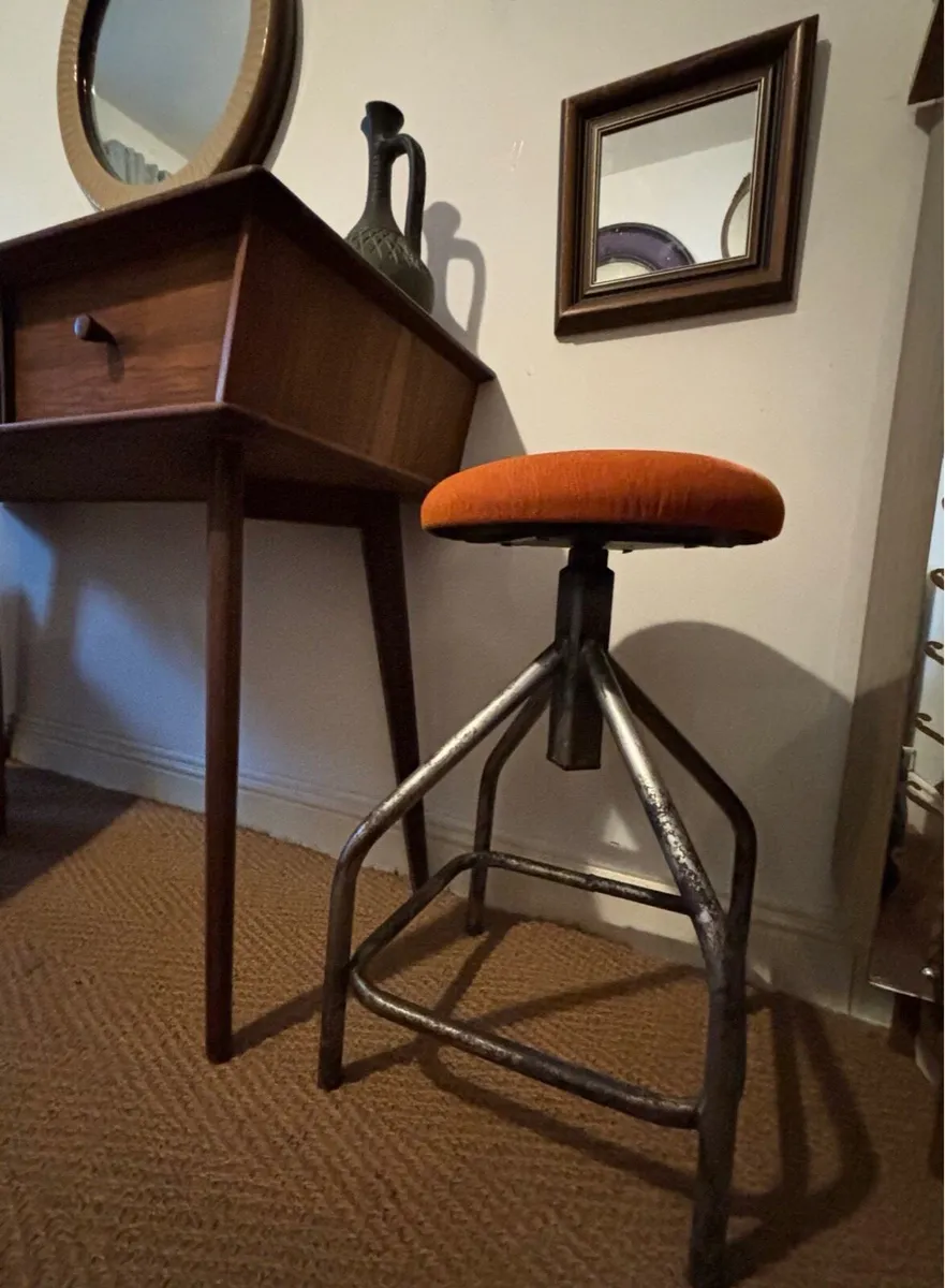 Mid Century Industrial Footstool - Image 2