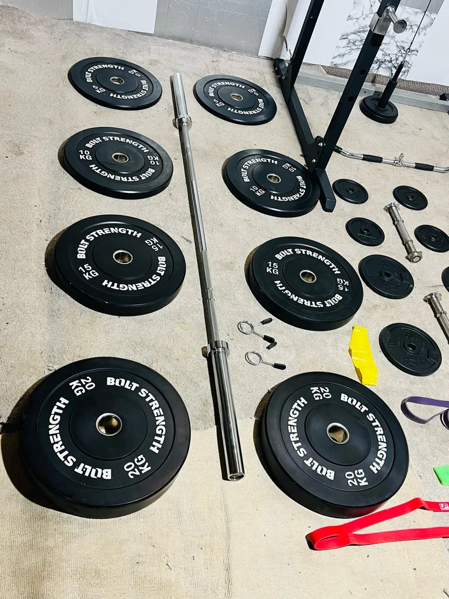 BRANDED WEIGHTS BARBELL POWER RACK PULLY CABLE +++ - Image 3