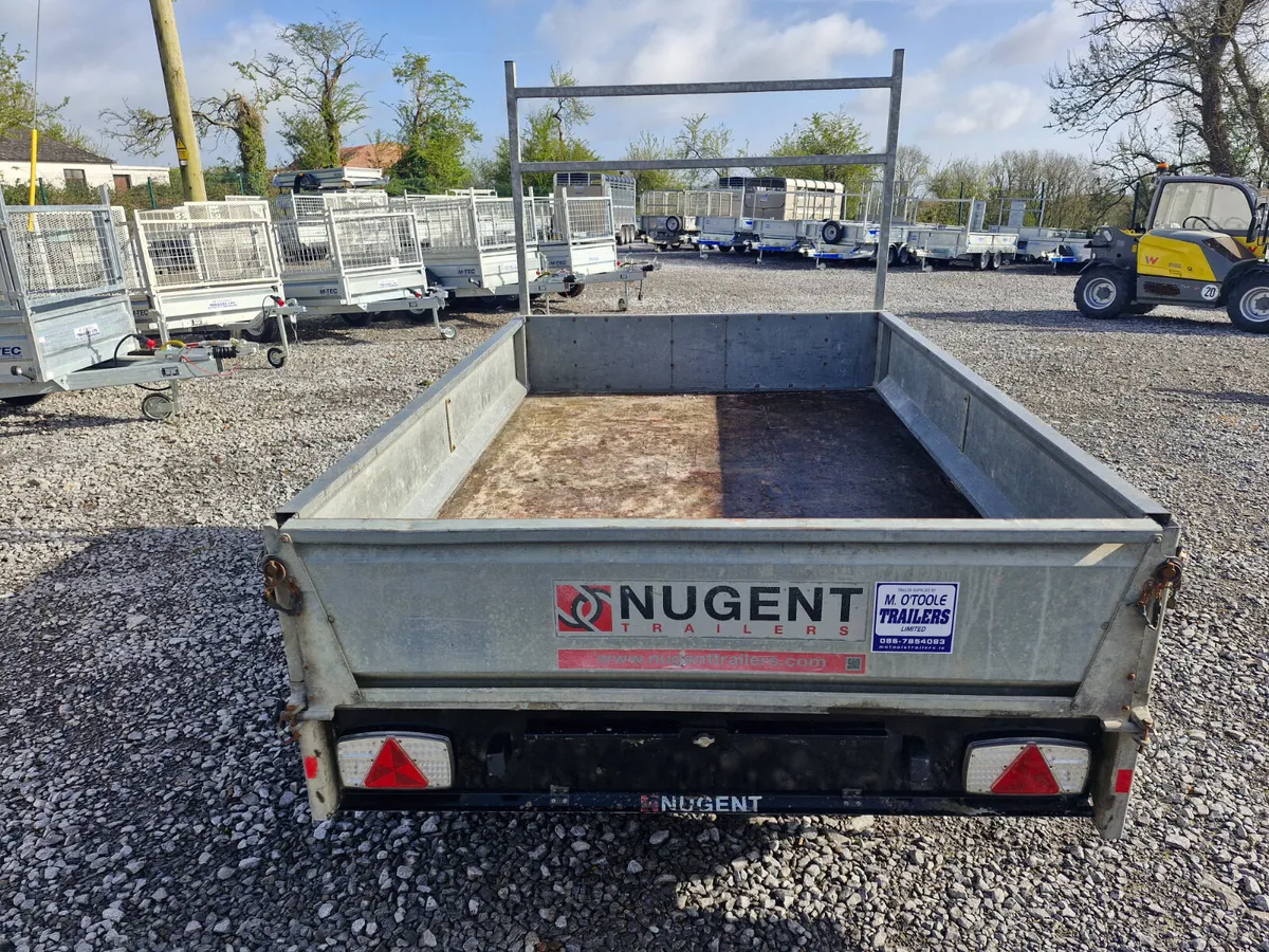 NUGENT  8' x 5'6"  DROPSIDES TRAILER - Image 3