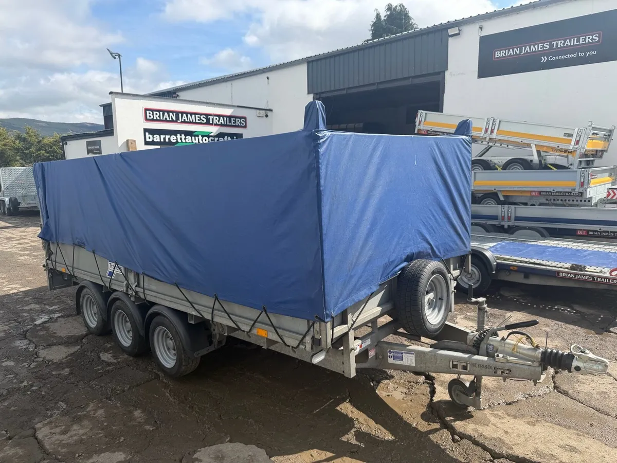 Ifor Williams 14ft tri axle Dropside with mesh - Image 1