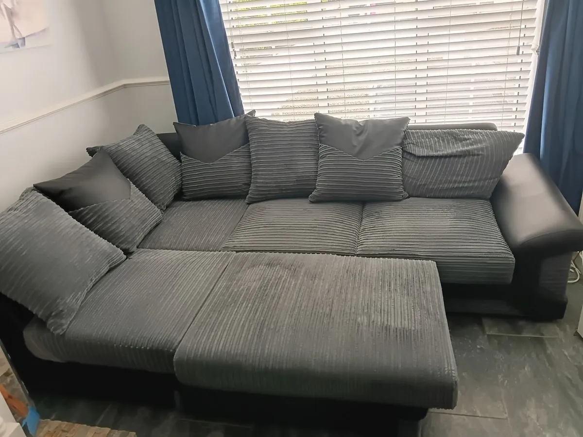Right side L shaped couch with foot stool. - Image 2
