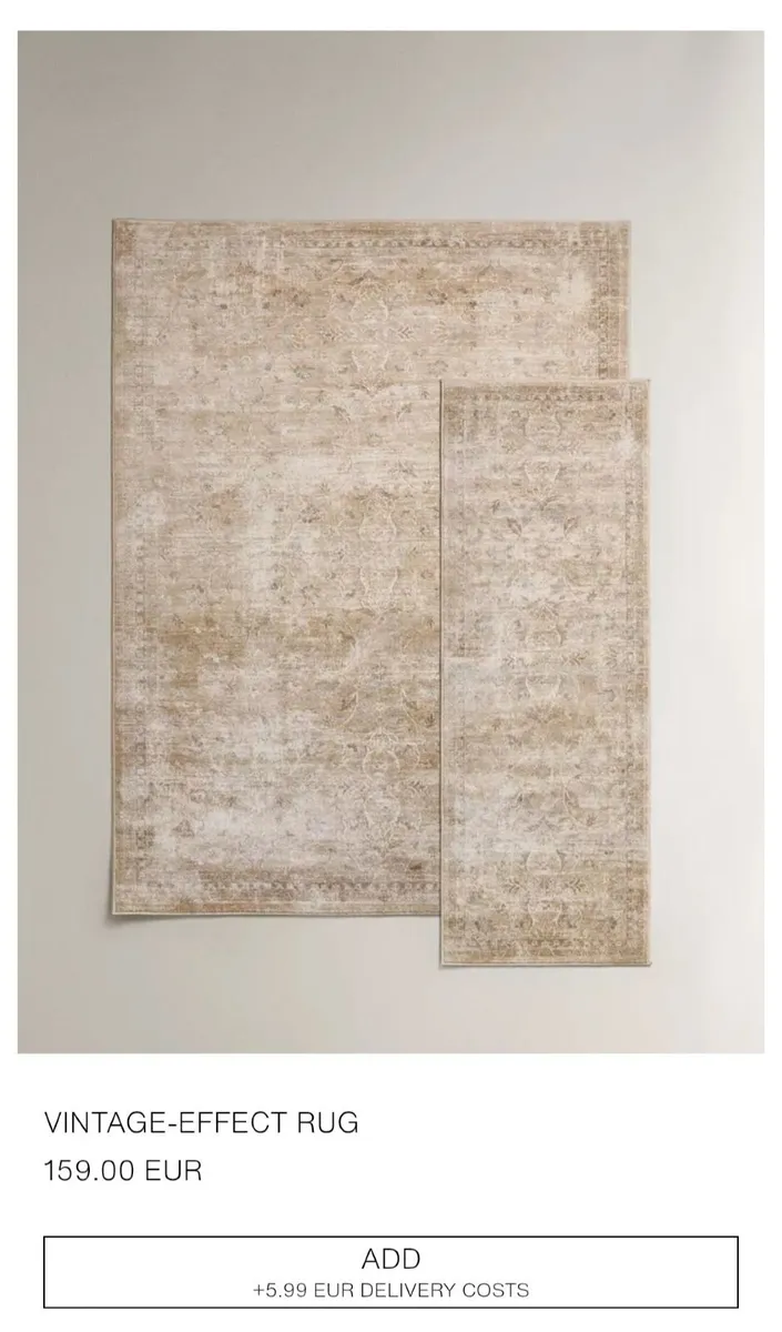 Zara Rug in Beige - Image 1