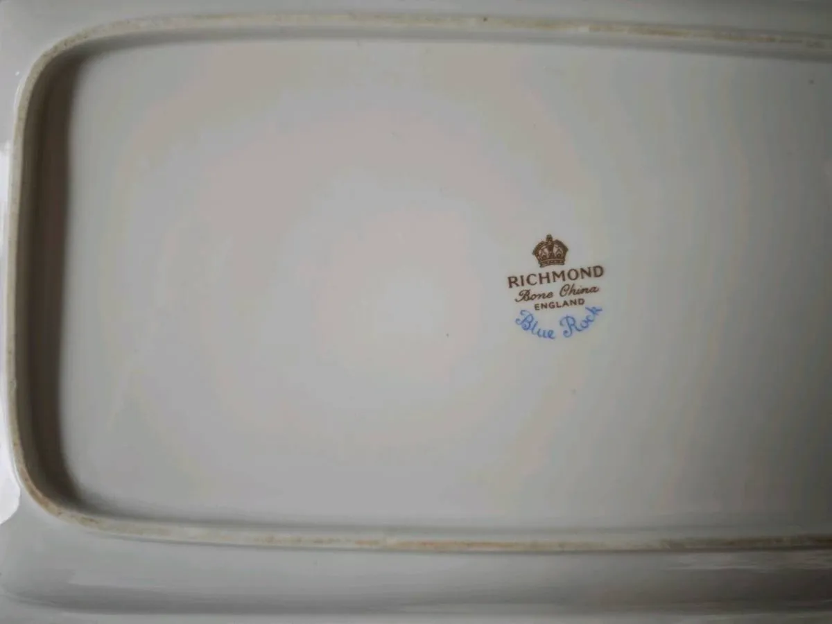 Richmond Bone China Blue Rock Sandwich Plate x 2 - Image 2