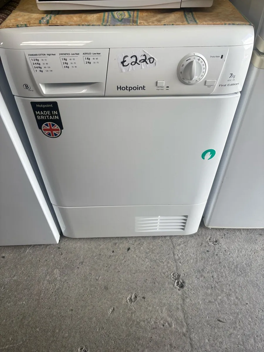 7kg Hotpoint condenser dryer - Image 1