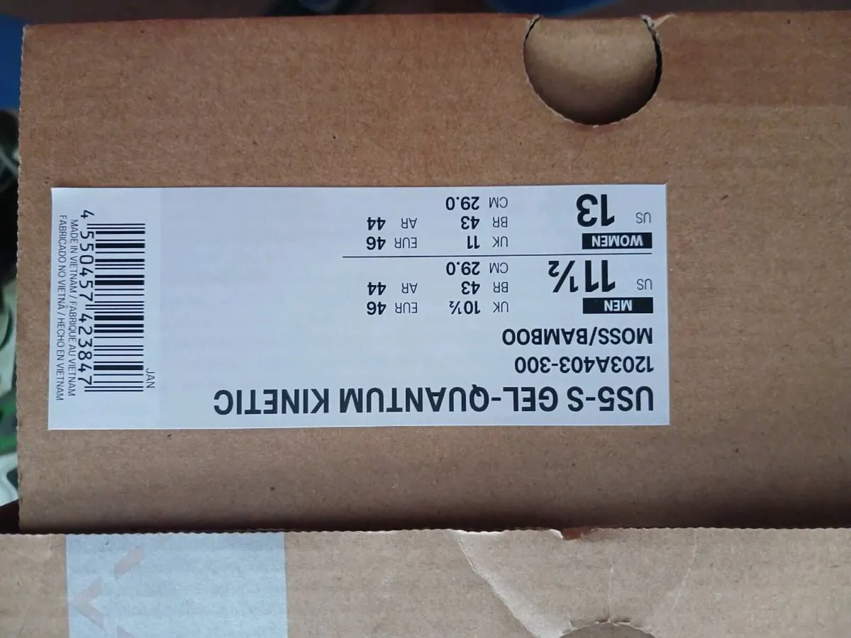 3 pairs of runners 2 acics and 1 crooks - Image 2