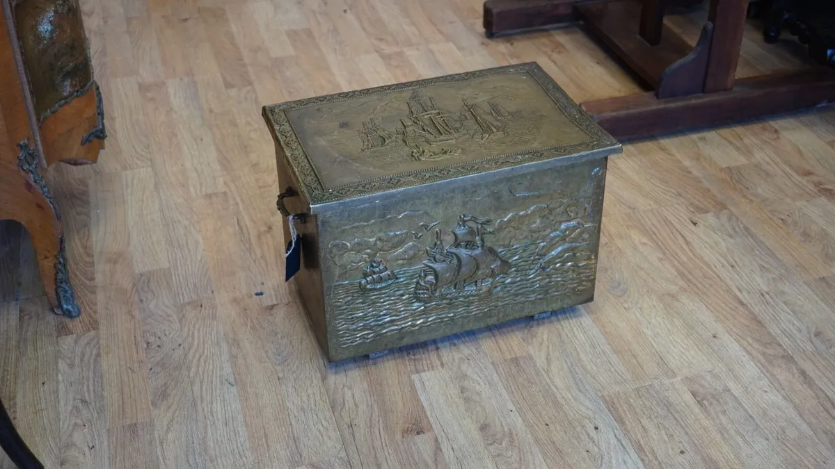 Brass Coal Box - Image 1