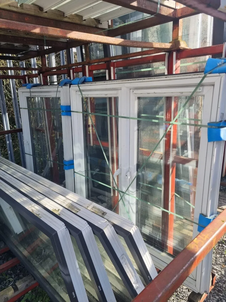 PVC windows Charcoal on white patio door double do - Image 1