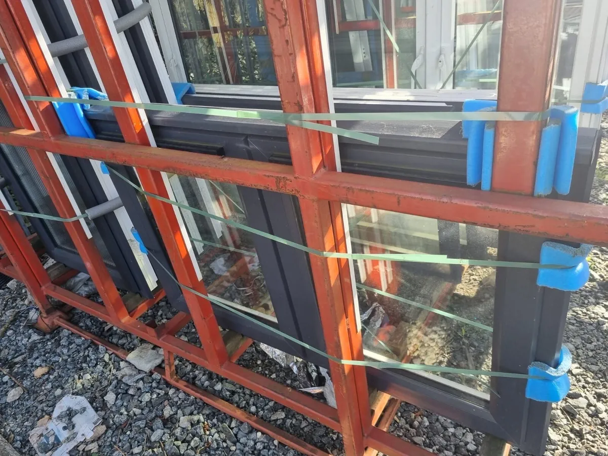 PVC windows Charcoal on white patio door double do - Image 3