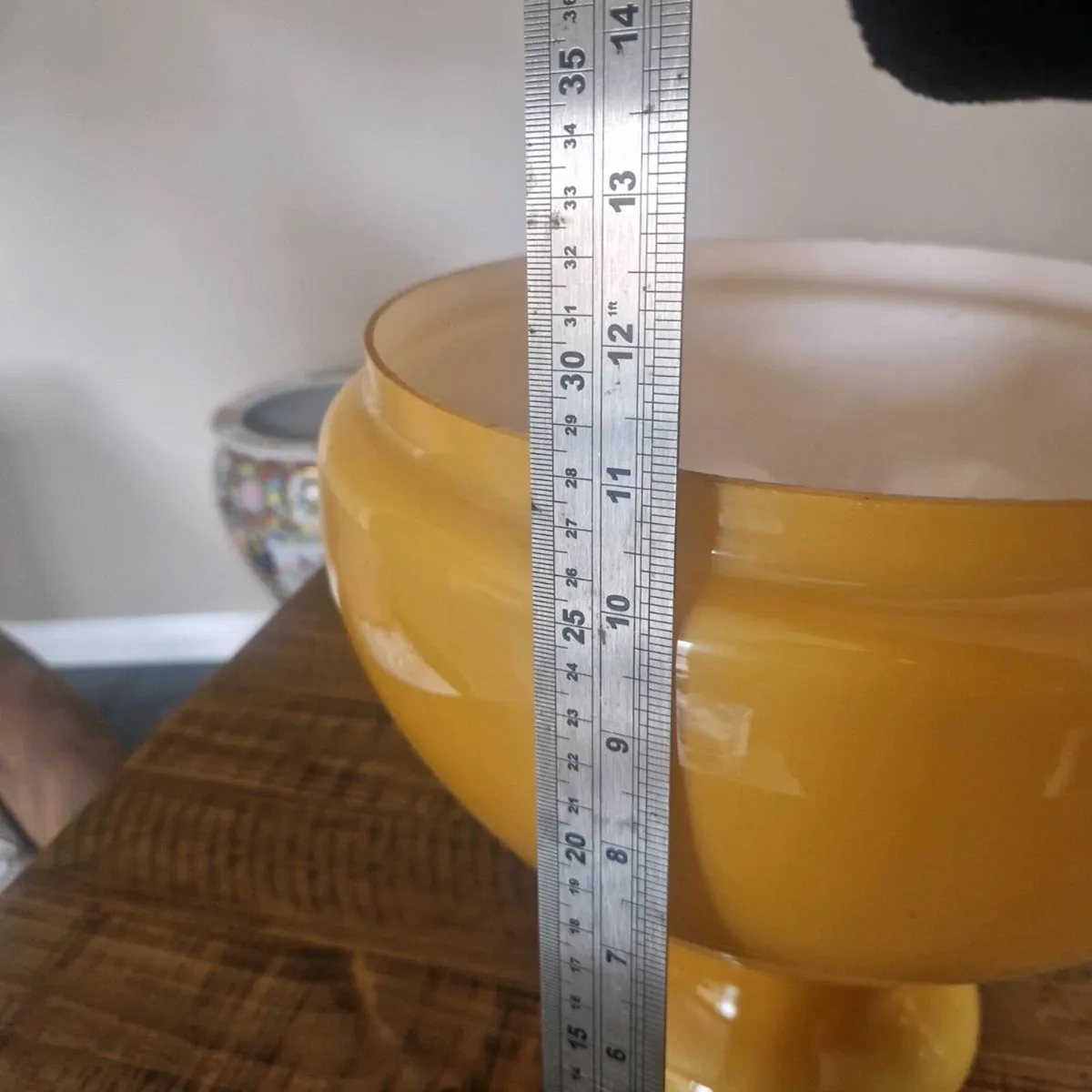 Vintage glass lamp shade - Image 4