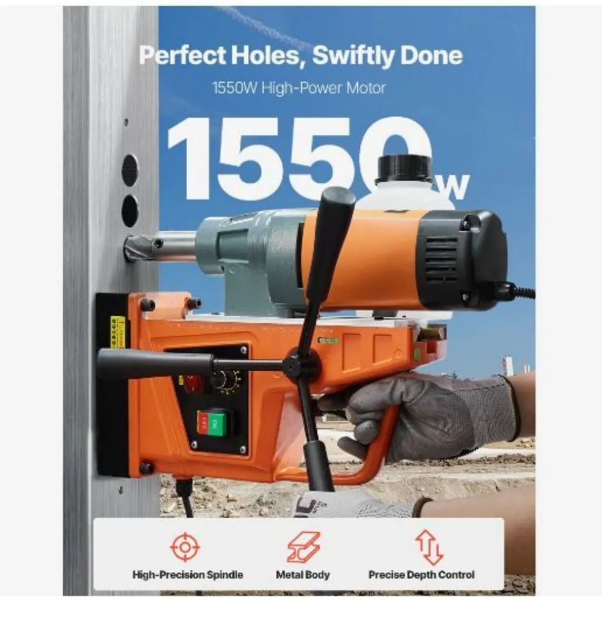 Magnetic Drill, 1550W - Image 3