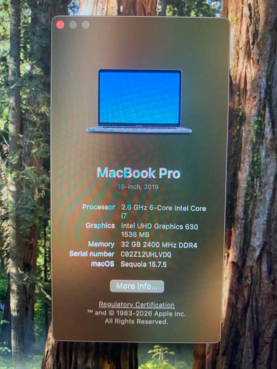 Macbook Pro 2019 I7 32gb Ram 512gb Ssd - Image 3