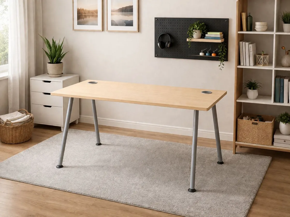 10 x 1600 Maple Office Desks - Grade A - Image 2