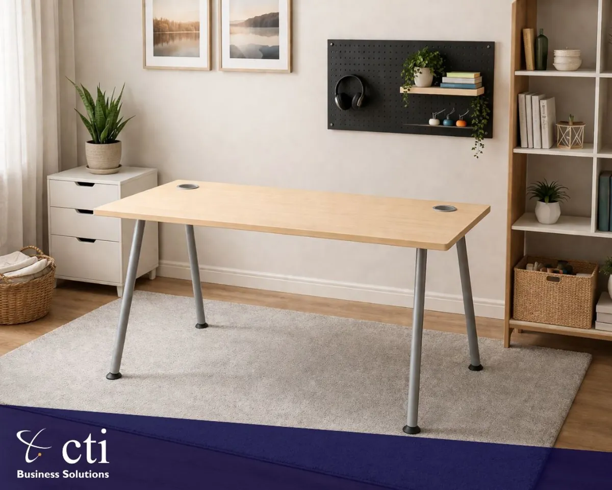 10 x 1600 Maple Office Desks - Grade A - Image 1