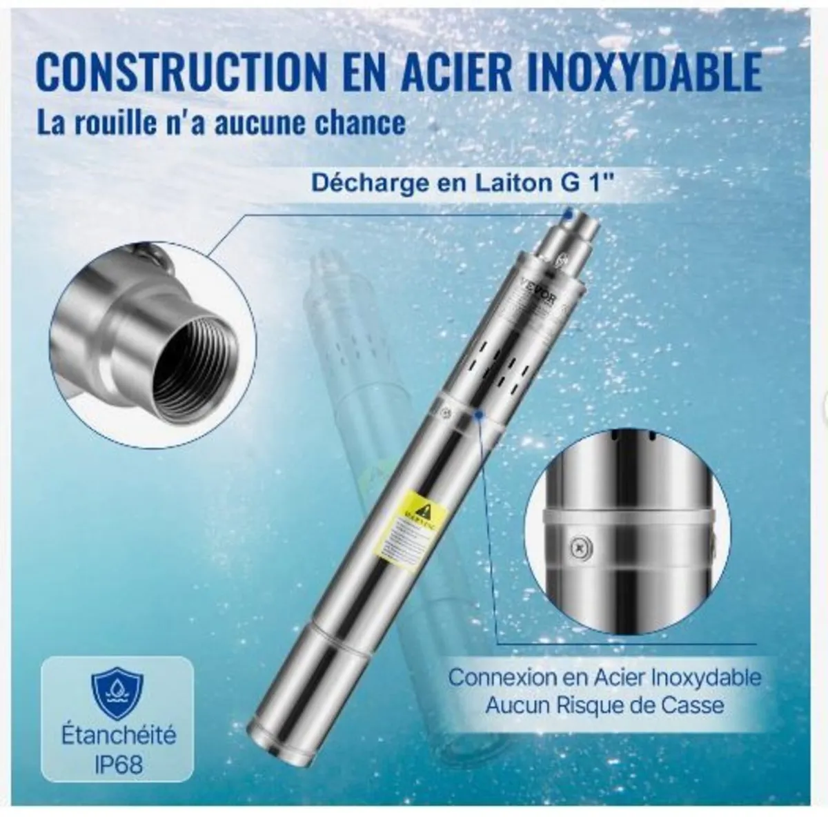 Deep Well Submersible Pump, 550W - Image 2