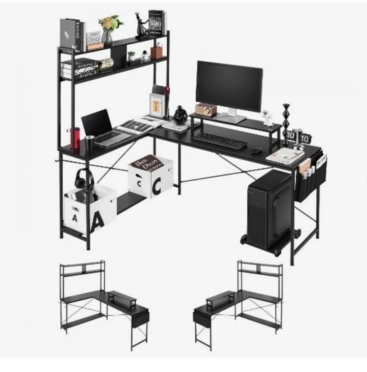 L-Shaped Computer Desk, 1.7m - Image 1