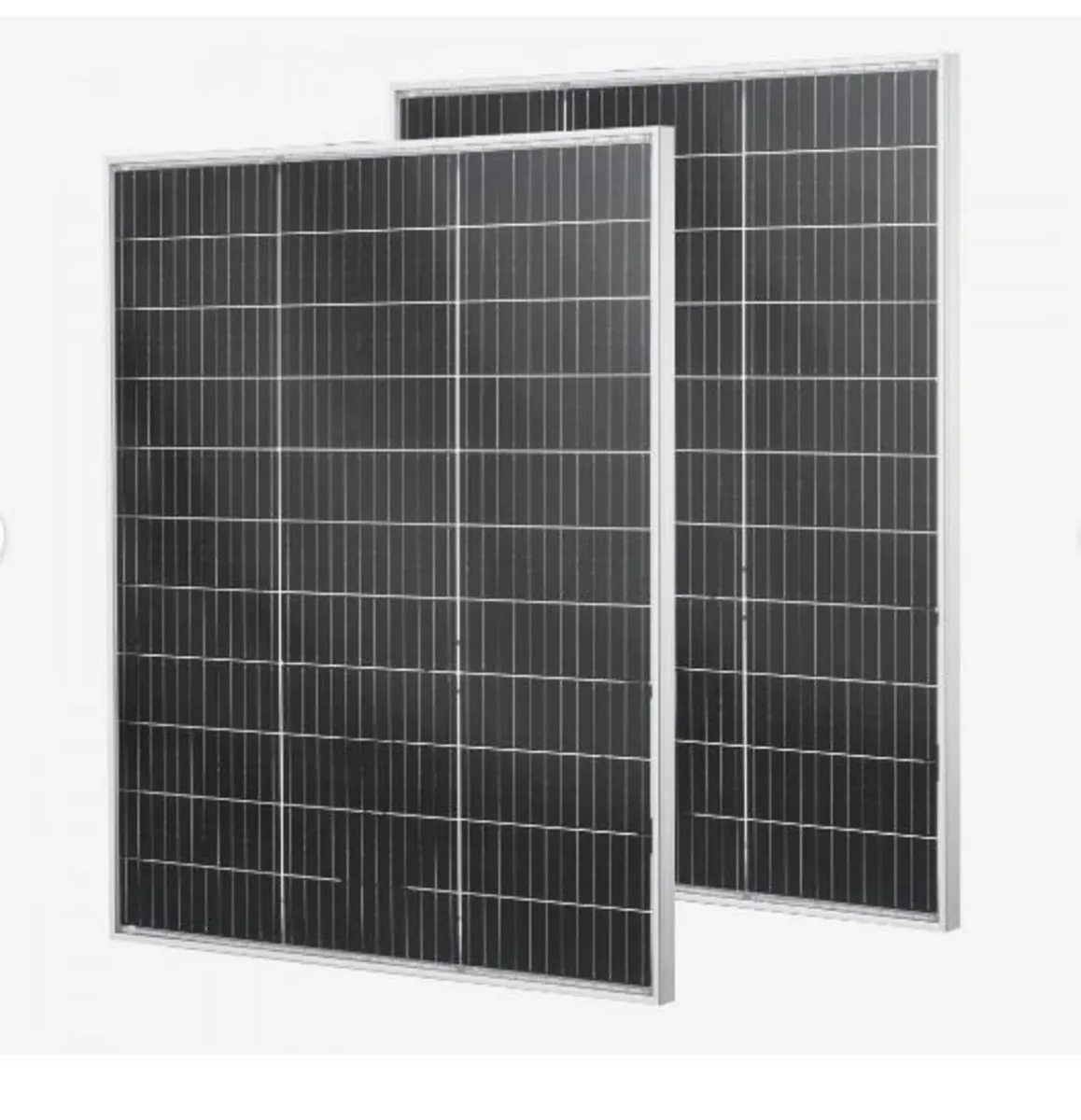 2PCS 100W Bifacial Solar Panels - Image 1