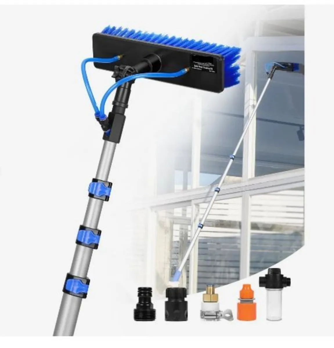 Water Fed Pole Kit, 6m Solar Panel Cleaning Pole - Image 1