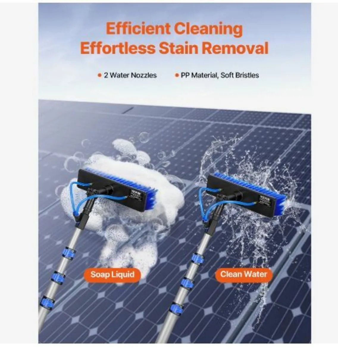 Water Fed Pole Kit, 6m Solar Panel Cleaning Pole - Image 2