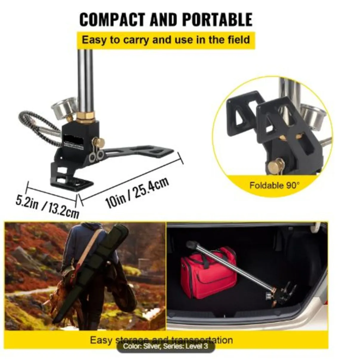 3-Stage Hand Stirrup Pump Stirrup Pump 4500 psi - Image 4