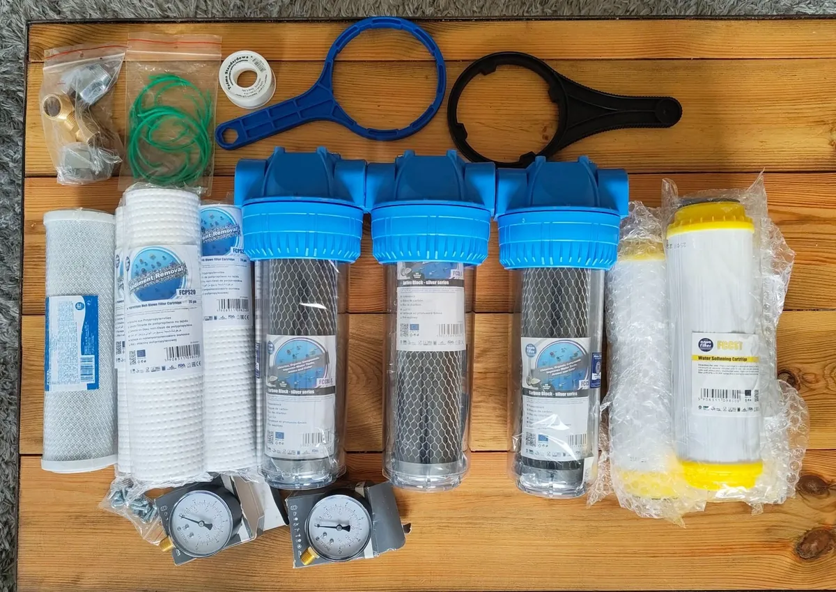 Complete 3-Stage Whole House Water Filtration & So - Image 1