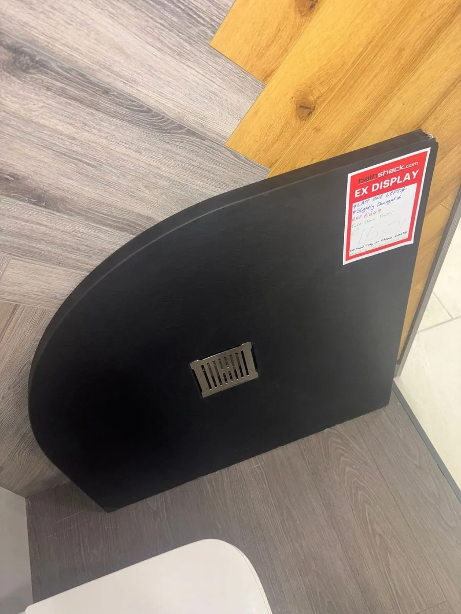 900mm Quadrant Black Slate Tray - PLEASE READ AD! - Image 3