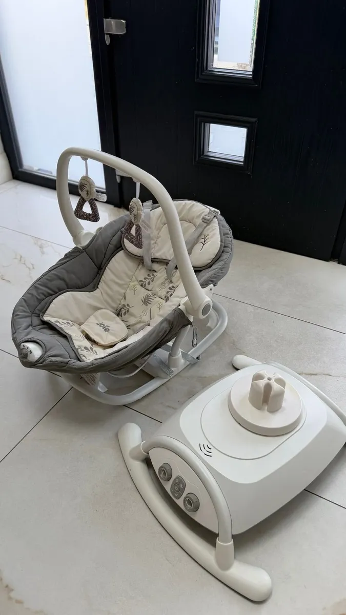 Joie Emeri 2-in-1 Baby Swing and Rocker Fern - Image 1