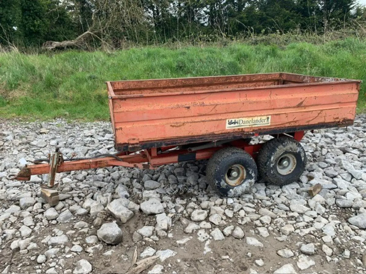 DANELANDER 8' X 4' DROPSIDE TIPPING TRAILER - Image 1