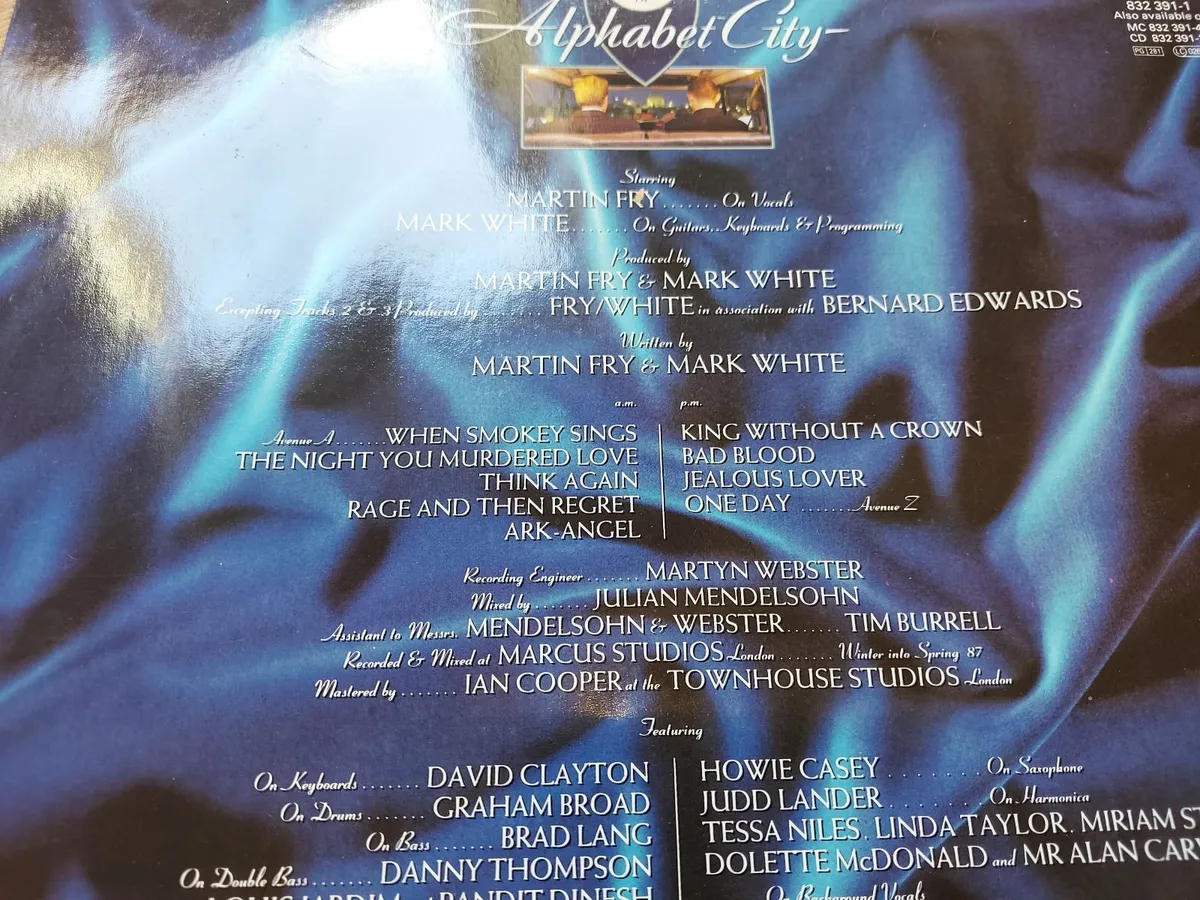 ABC - ALPHABET CITY - VINYL RECORD LP - Image 2