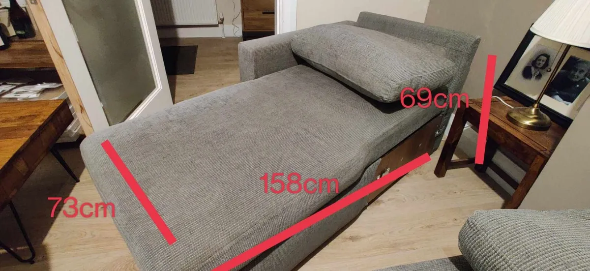 L-shaped sofa bed - Image 4