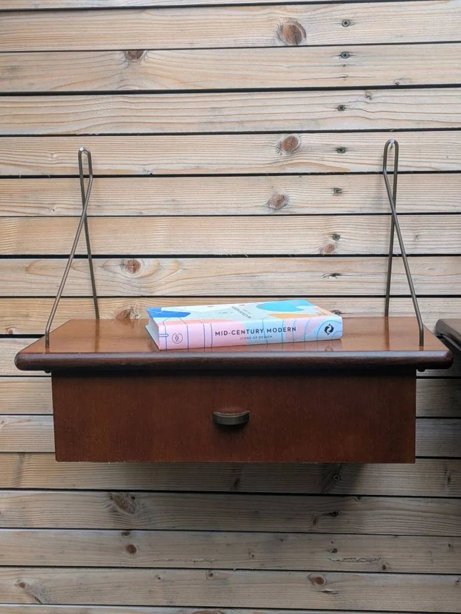 Danish Mid Century Floating Nightstands - Image 4