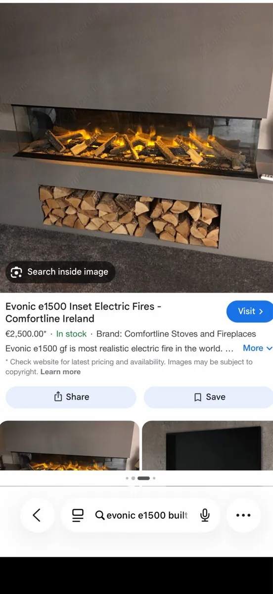 Electric fire 1500 - Image 1