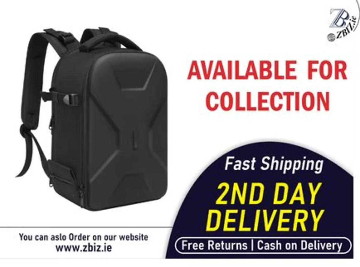 Camera Bag Waterproof w/ Tripod & Laptop Storage - Image 1