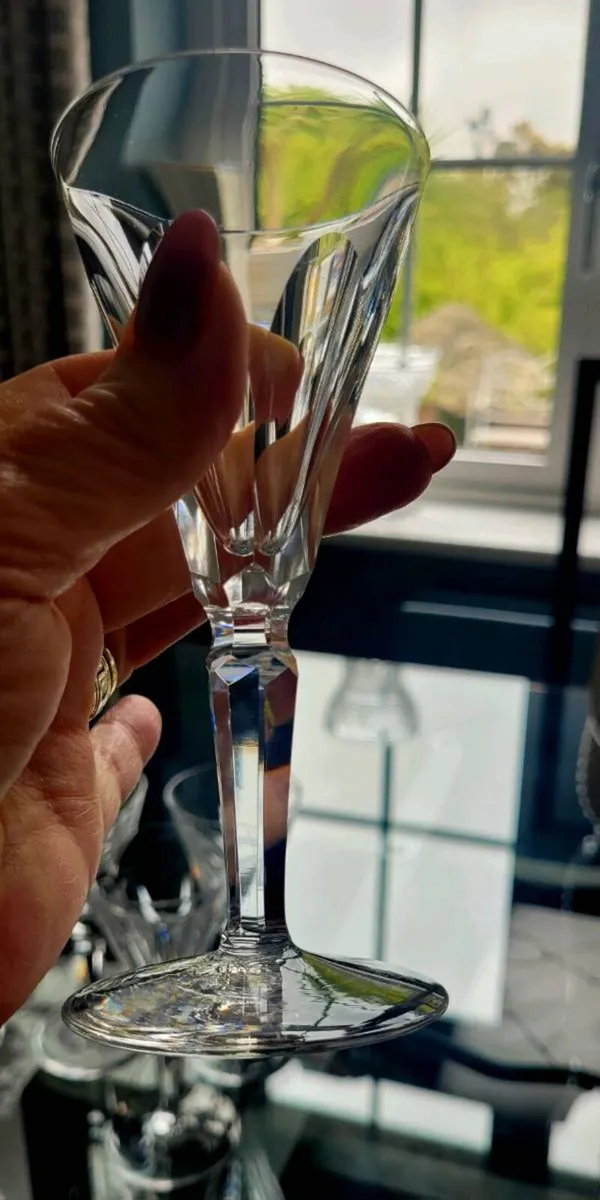 Waterford crystal sherry glasses x 5 - Image 3