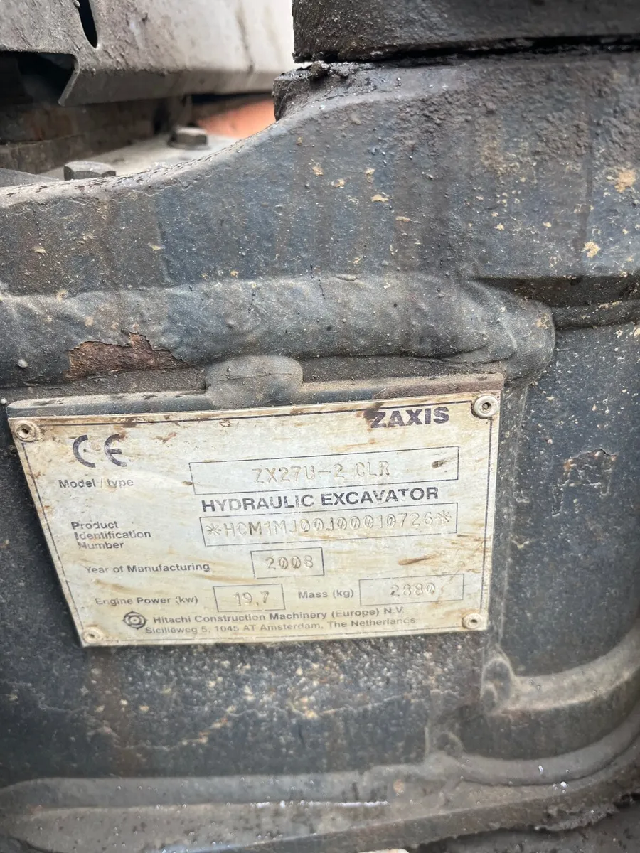 Hitachi Zaxis 27u - Image 3