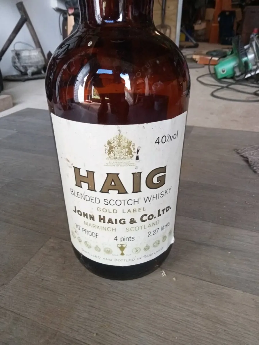 Two old 5 liter whiskey bottles - Image 2