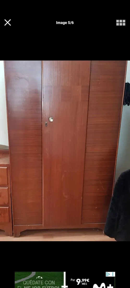 Wardrobe Chest Drawers & Dressing Table Vintage - Image 2